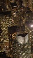 Neu York Stadt Manhattan Horizont Vertikale Smartphone Video Hintergrund