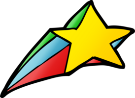 desenho decorativo de estrela cadente png