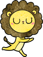 cartoon running lion png