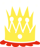 hand drawn cartoon doodle of two crowns png
