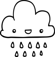 tekenfilm storm wolk png