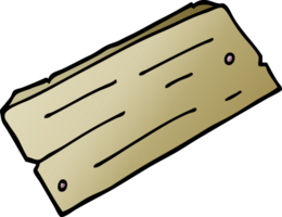 cartoon doodle plank of wood png