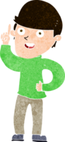 menino de desenho animado com ideia png