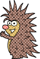 cartoon doodle spiky hedgehog png