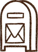 Mailbox Charcoal Drawing png