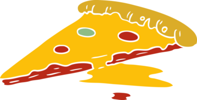 mão desenhado desenho animado rabisco do uma fatia do pizza png