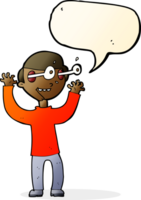 cartoon man with popping out eyes with speech bubble png