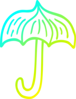 cold gradient line drawing of a cartoon umbrella tattoo symbol png