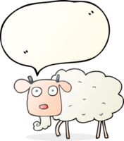 hand drawn speech bubble cartoon goat png