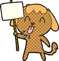 chien de dessin animé mignon png