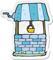 sticker of a cartoon wishing well png