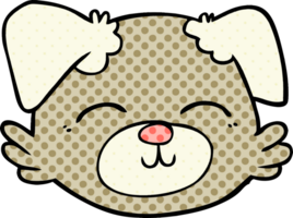 visage de chien de dessin animé png