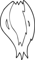 hand drawn black and white cartoon rocket ship flames png