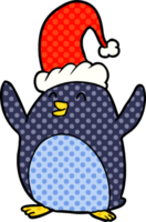 happy christmas penguin png