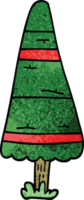 cartoon doodle christmas tree png