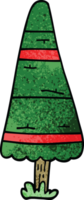 árvore de natal de doodle de desenho animado png