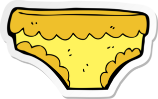 sticker of a cartoon underpants png