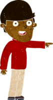 cartoon pointing man png