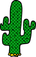 cactus di doodle del fumetto png