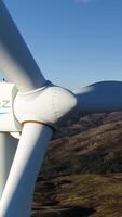 Vertical Video of Windmills Rotating Aerial view