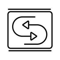 Reverse Arrow Vector Icon