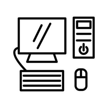 Computer Vector Icon