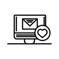 correo favorito vector icono