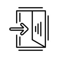 Exit Sign Vector Icon