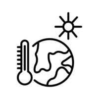 icono de vector de temperatura