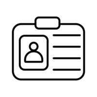 ID Card Vector Icon