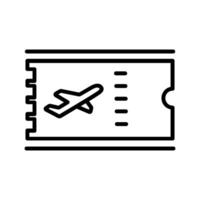 icono de vector de billetes de avión