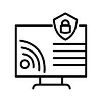 Wifi Security Vector Icon