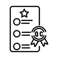 Quality Control Vector Icon