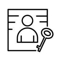 Business Key Vector Icon