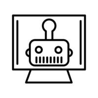 Artificial Bot Vector Icon