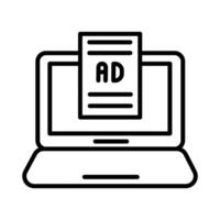 Internet Ads Vector Icon
