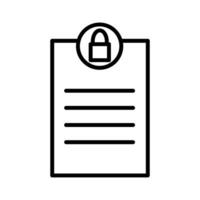 Privacy Page Vector Icon