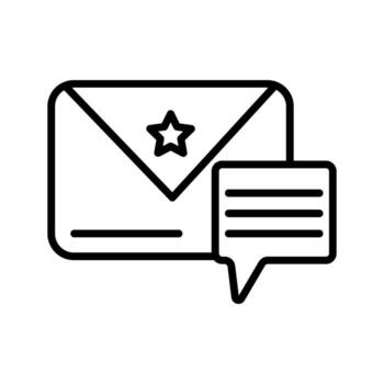 icono de vector de mensaje