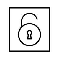 Open Lock I Vector Icon