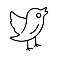 icono de vector de pájaro