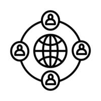 Company Network Vector Icon