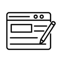 Blogging Service Vector Icon