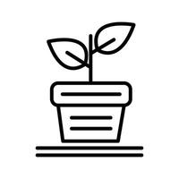 Plant Pot Vector Icon