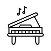 icono de vector de piano