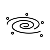 Black Hole Vector Icon