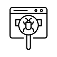 Web Bug Vector Icon