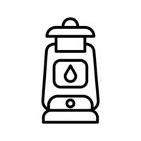 Oil Lamp Vector Icon