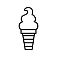 icono de vector de helado