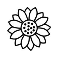 Sunflower Vector Icon