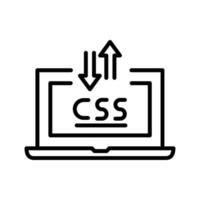 CSS Laptop Vector Icon